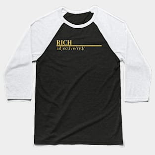 Word Rich Baseball T-Shirt